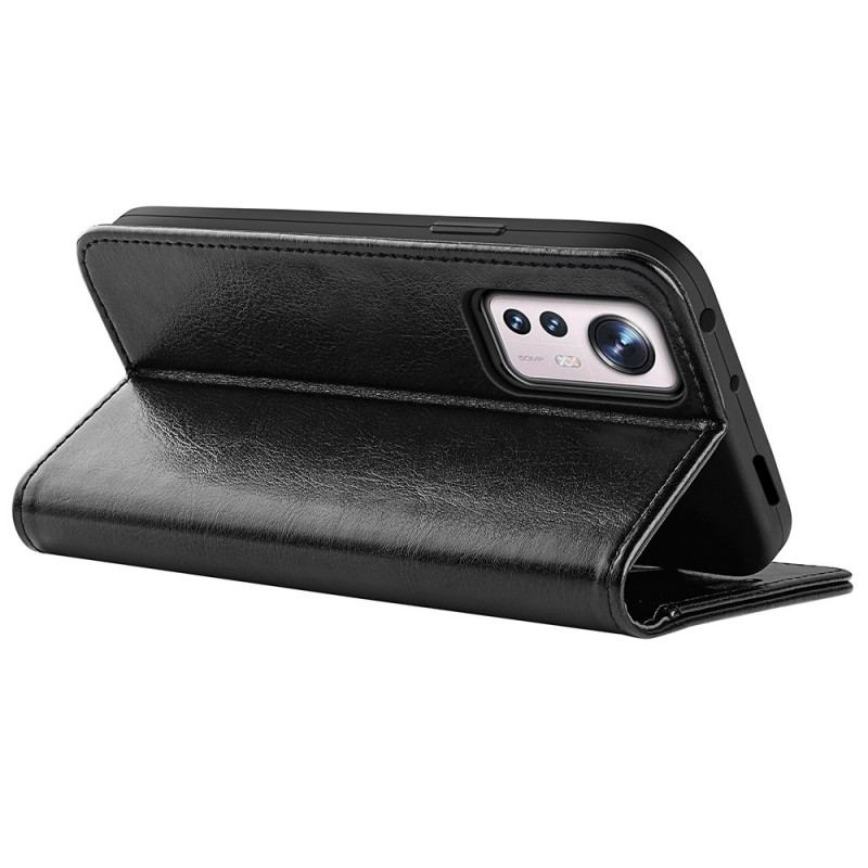 Capa Folio Para Xiaomi 12 / 12X Couro Sintético