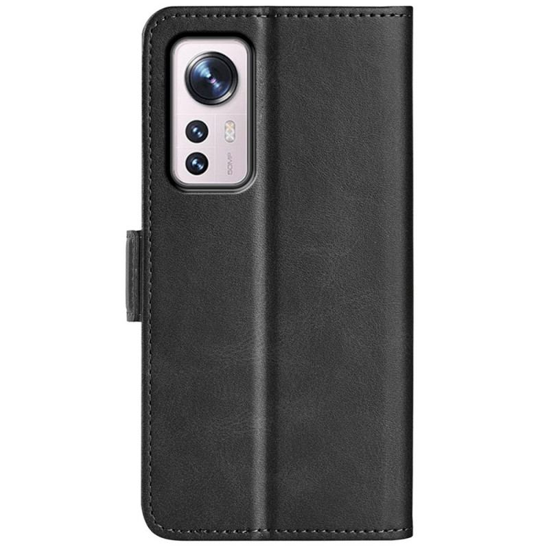 Capa Folio Para Xiaomi 12 / 12X Fecho Duplo