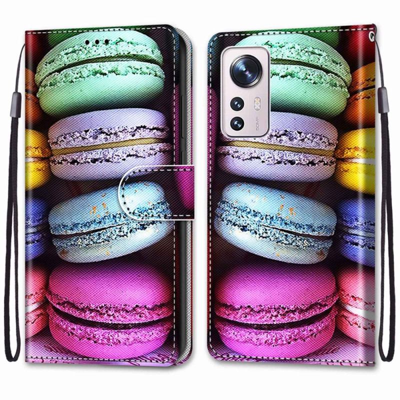 Capa Folio Para Xiaomi 12 / 12X Macarons