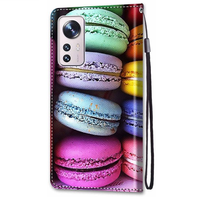 Capa Folio Para Xiaomi 12 / 12X Macarons