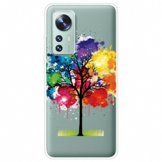 Capa Para Xiaomi 12 / 12X Aquarela Árvore