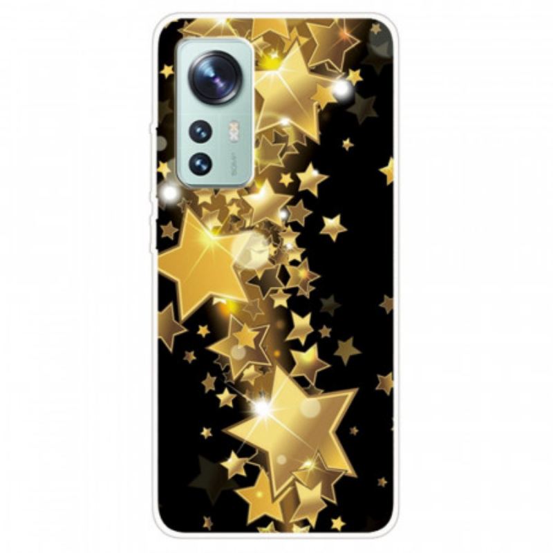 Capa Para Xiaomi 12 / 12X Estrelas De Silicone