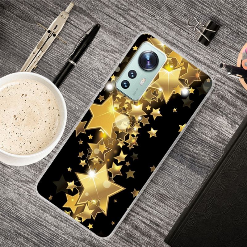 Capa Para Xiaomi 12 / 12X Estrelas De Silicone