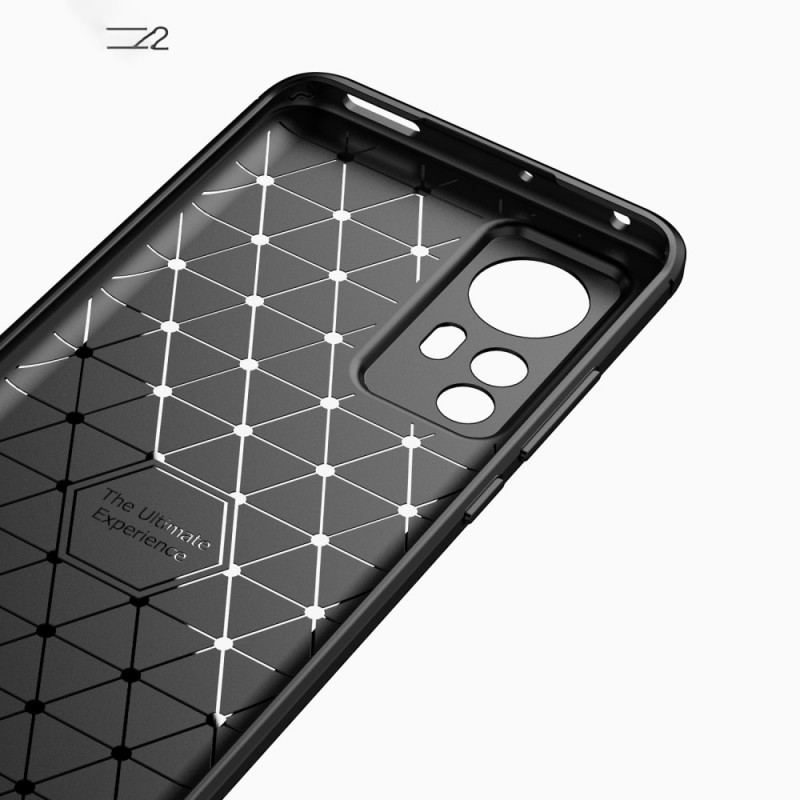 Capa Para Xiaomi 12 / 12X Fibra De Carbono Escovada