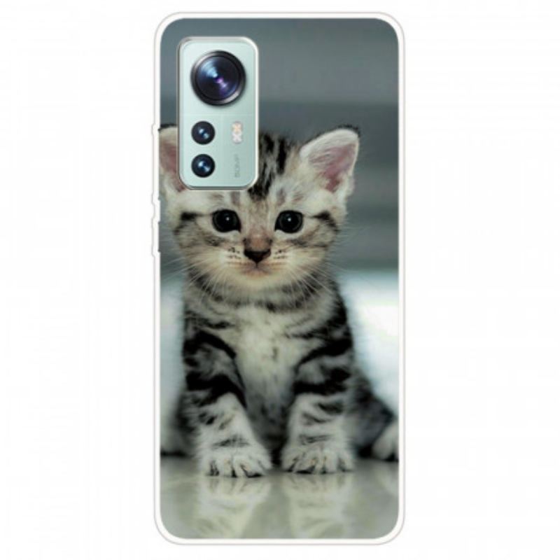 Capa Para Xiaomi 12 / 12X Gatinho De Silicone