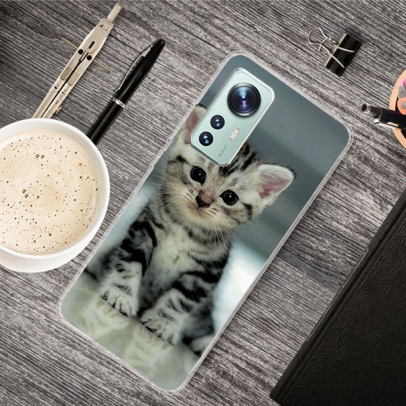 Capa Para Xiaomi 12 / 12X Gatinho De Silicone