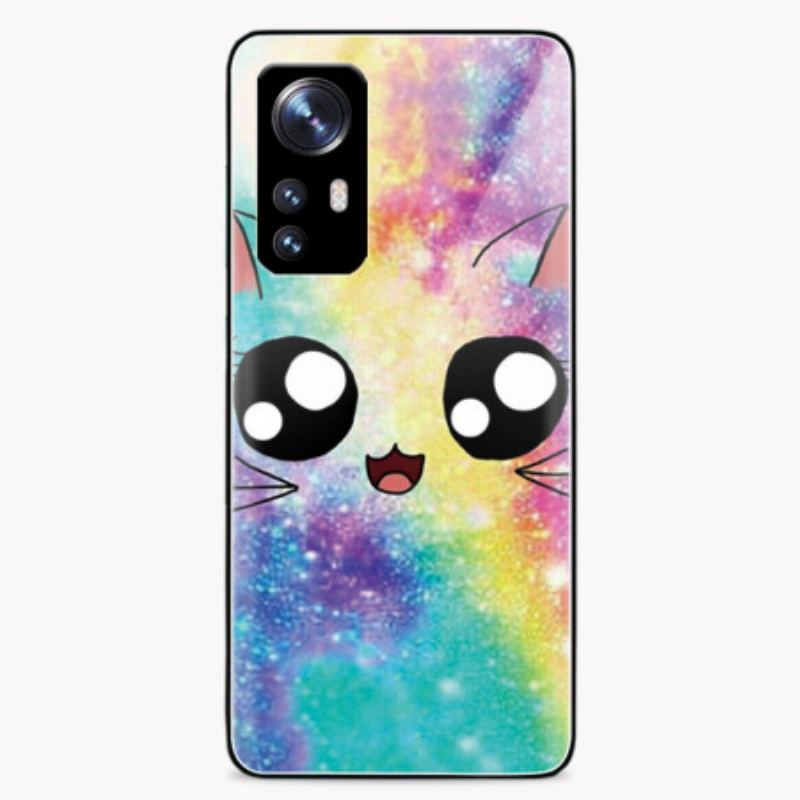 Capa Para Xiaomi 12 / 12X Gato De Vidro Temperado