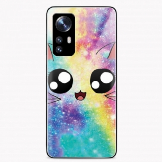 Capa Para Xiaomi 12 / 12X Gato De Vidro Temperado