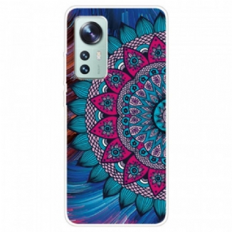 Capa Para Xiaomi 12 / 12X Mandala De Silicone