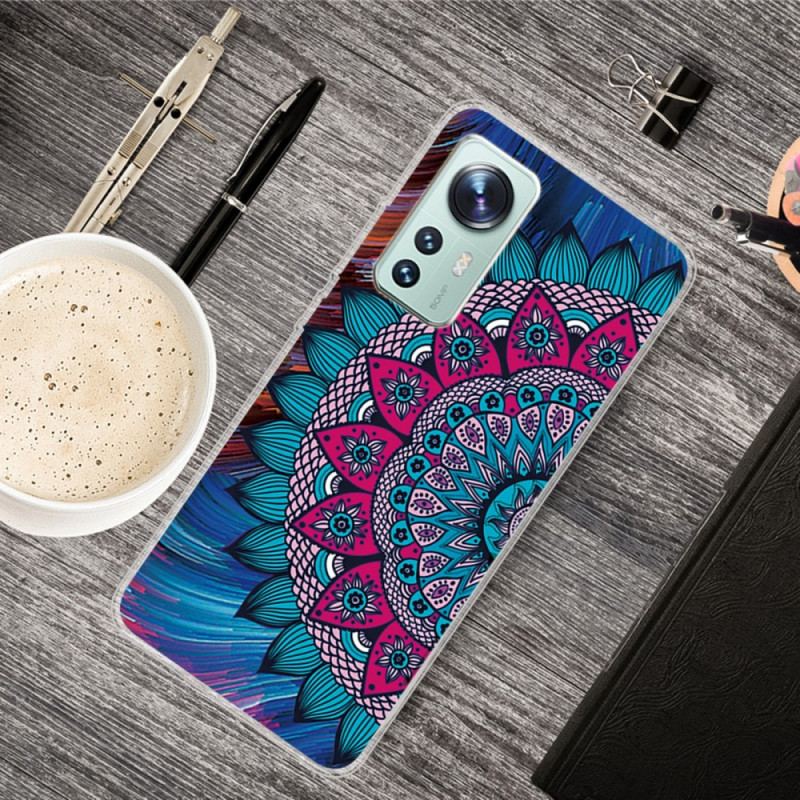 Capa Para Xiaomi 12 / 12X Mandala De Silicone