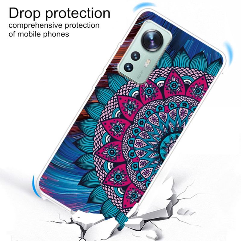 Capa Para Xiaomi 12 / 12X Mandala De Silicone