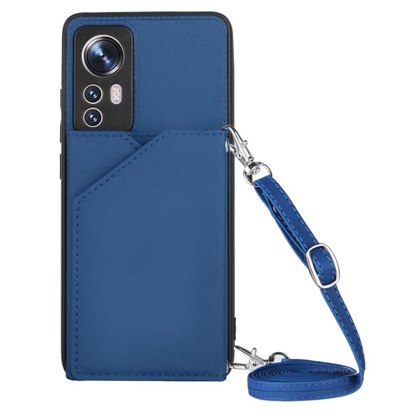 Capa Para Xiaomi 12 / 12X Porta-cartões E Alça De Ombro