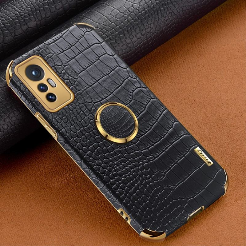 Capa Para Xiaomi 12 / 12X Suporte De Anel De Efeito De Pele De Crocodilo