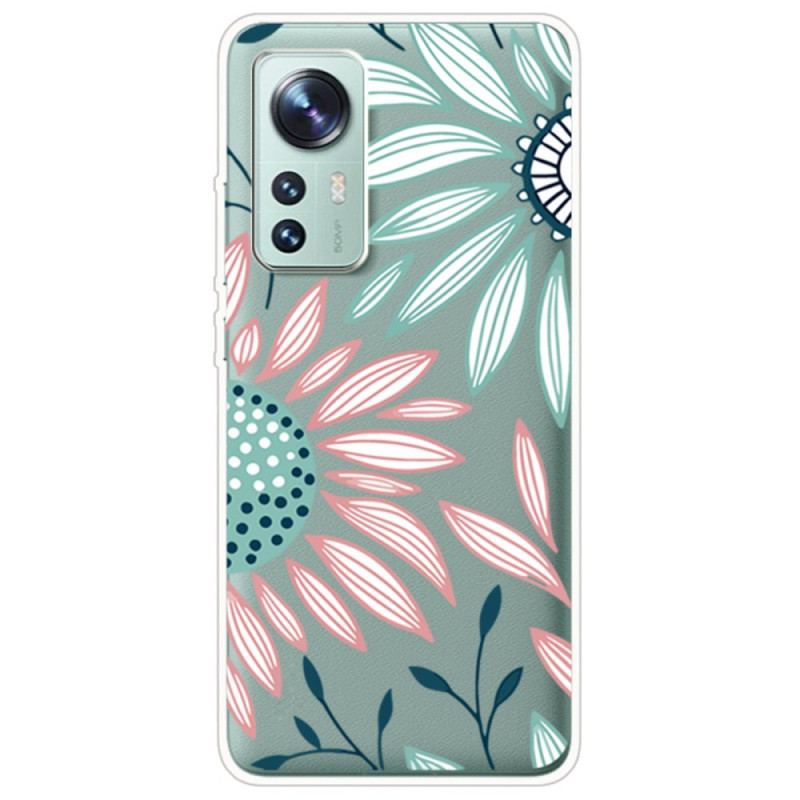 Capa Para Xiaomi 12 / 12X Uma Flor Transparente