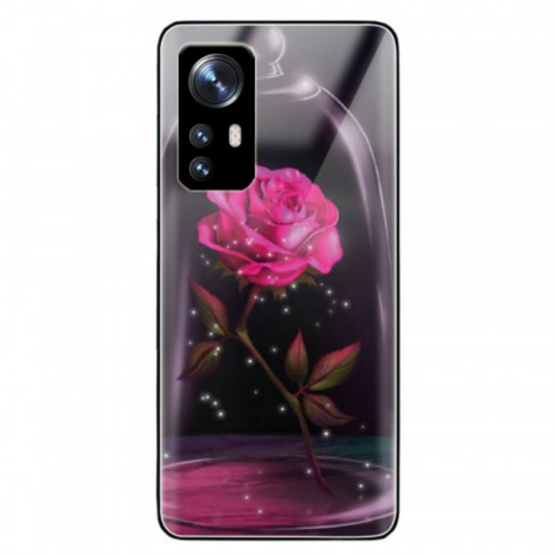 Capa Para Xiaomi 12 / 12X Vidro Temperado Rosa Mágico