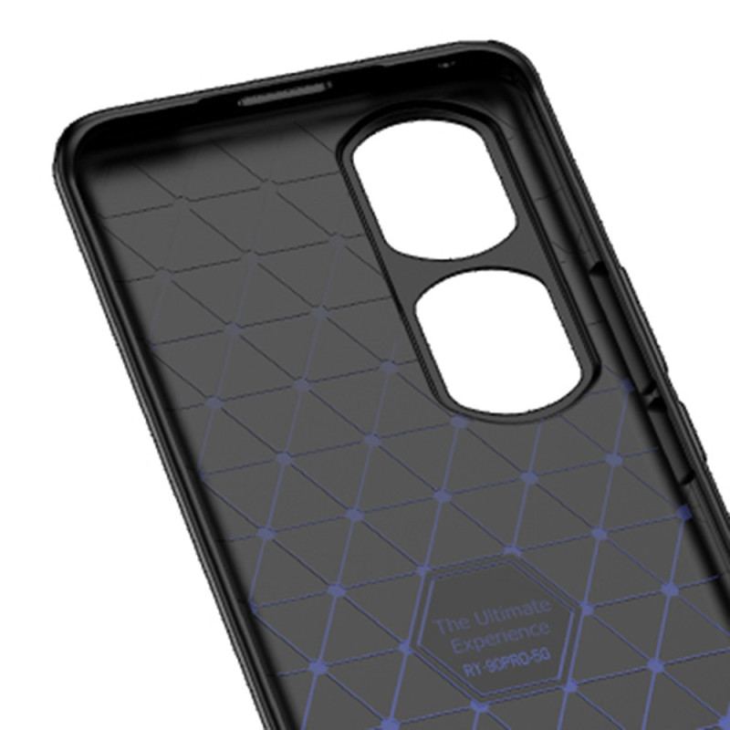 Capa De Celular Para Honor 90 Pro Efeito Couro Lichia Linha Dupla