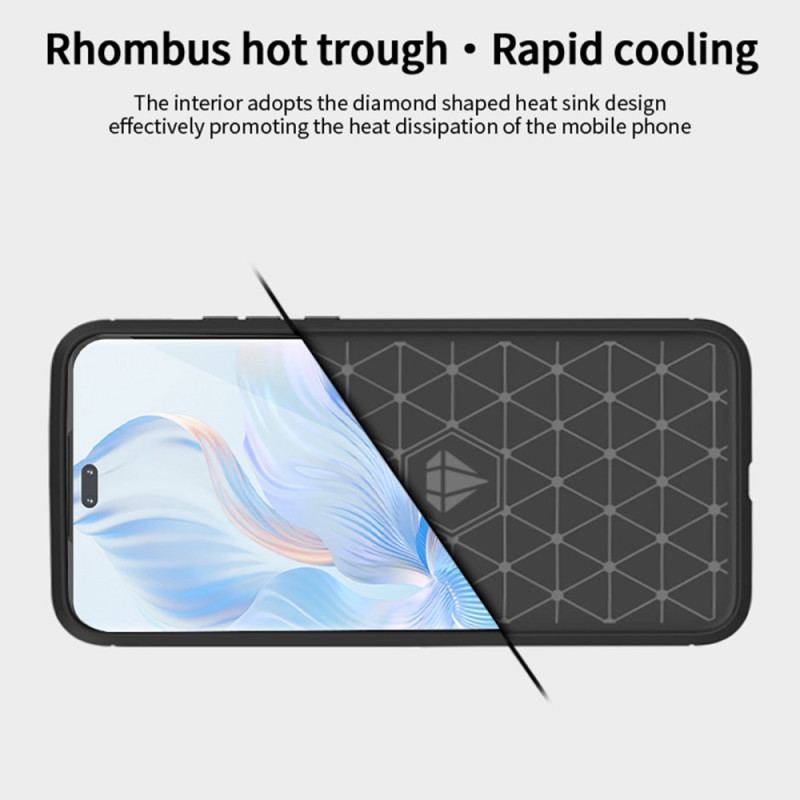 Capa Para Honor 90 Pro Fibra De Carbono Escovada Mofi