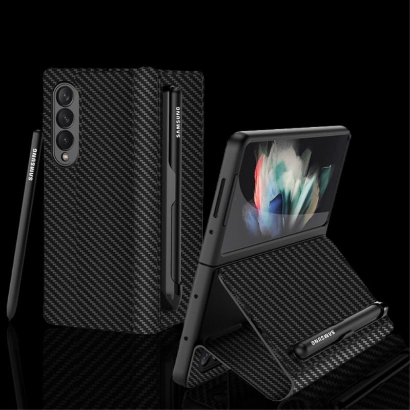 Capa De Celular Para Samsung Galaxy Z Fold 3 5G Flip Suporte Para Caneta De Fibra De Carbono