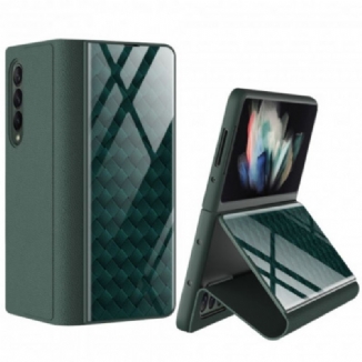 Capa De Celular Para Samsung Galaxy Z Fold 3 5G Flip Tecelagem De Vidro Temperado Gkk