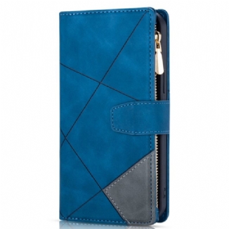 Capa De Couro Para Samsung Galaxy Z Fold 3 5G Com Porta-moedas