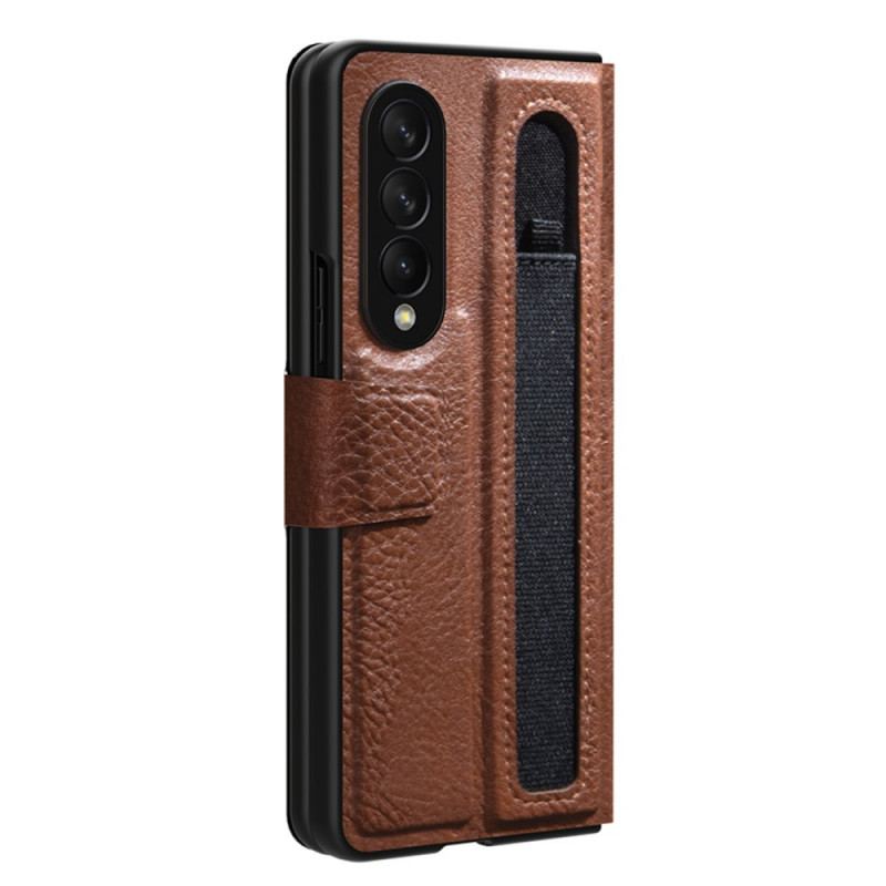 Capa De Couro Para Samsung Galaxy Z Fold 3 5G Couro Sintético Nillkin