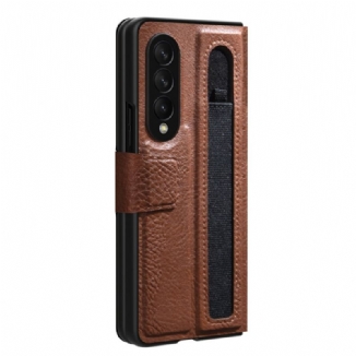 Capa De Couro Para Samsung Galaxy Z Fold 3 5G Couro Sintético Nillkin