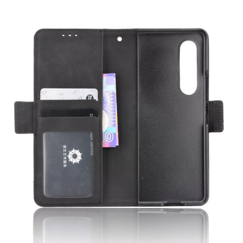 Capa De Couro Para Samsung Galaxy Z Fold 3 5G Suporte De Caneta De Primeira Classe