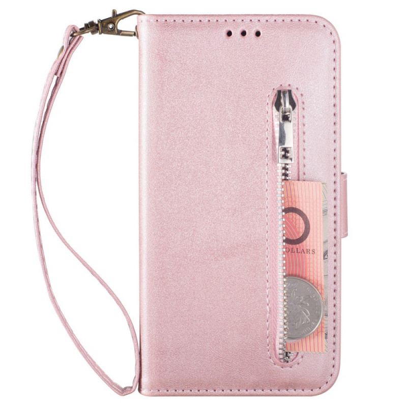 Capa Flip Para Samsung Galaxy Z Fold 3 5G Bolsa Com Cordão