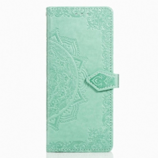 Capa Flip Para Samsung Galaxy Z Fold 3 5G Mandala Idade Média