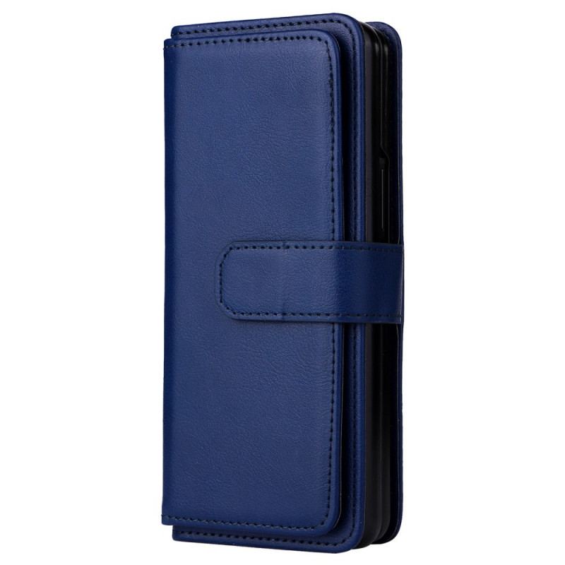 Capa Folio Para Samsung Galaxy Z Fold 3 5G Porta-moedas Empresarial Multifuncional