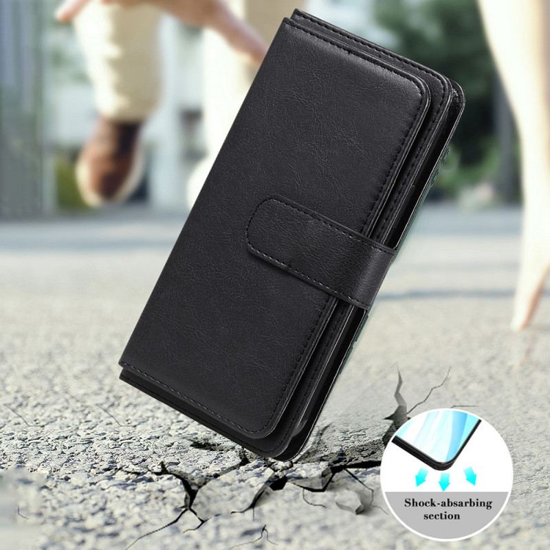 Capa Folio Para Samsung Galaxy Z Fold 3 5G Porta-moedas Empresarial Multifuncional