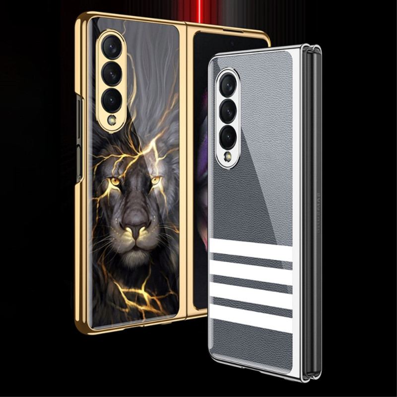 Capa Para Samsung Galaxy Z Fold 3 5G Barras De Vidro Temperado Gkk