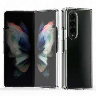 Capa Para Samsung Galaxy Z Fold 3 5G Bordas Coloridas Transparentes