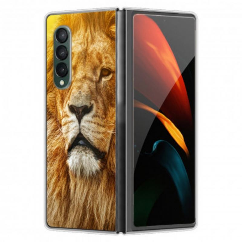 Capa Para Samsung Galaxy Z Fold 3 5G Cabeça Felina