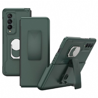 Capa Para Samsung Galaxy Z Fold 3 5G Com Anel E Suporte Gkk