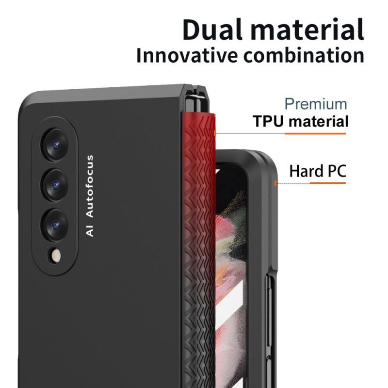 Capa Para Samsung Galaxy Z Fold 3 5G Com Protetor De Tela E Dobradiça