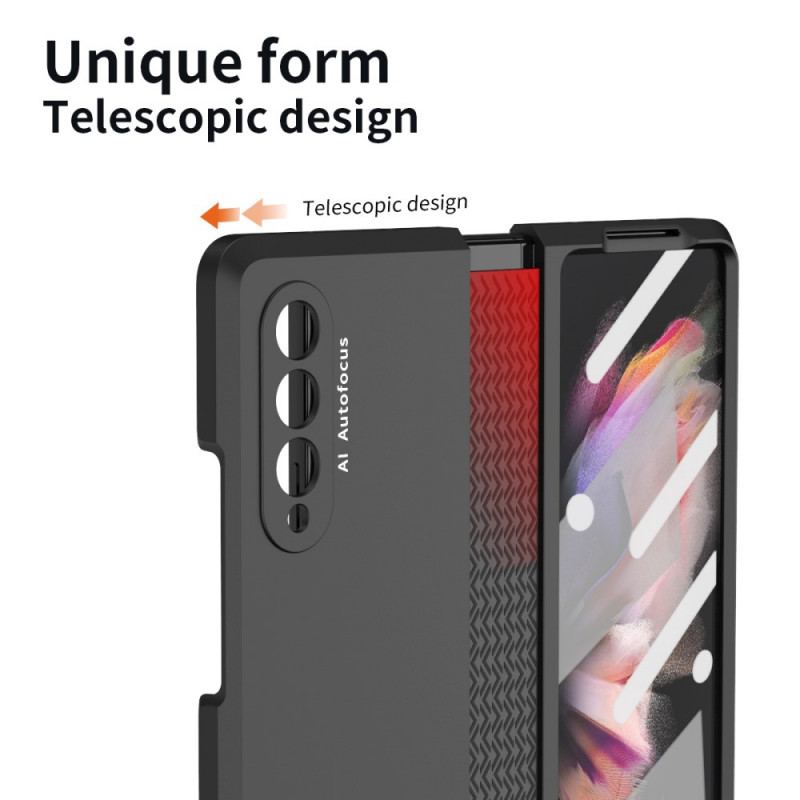 Capa Para Samsung Galaxy Z Fold 3 5G Com Protetor De Tela E Dobradiça