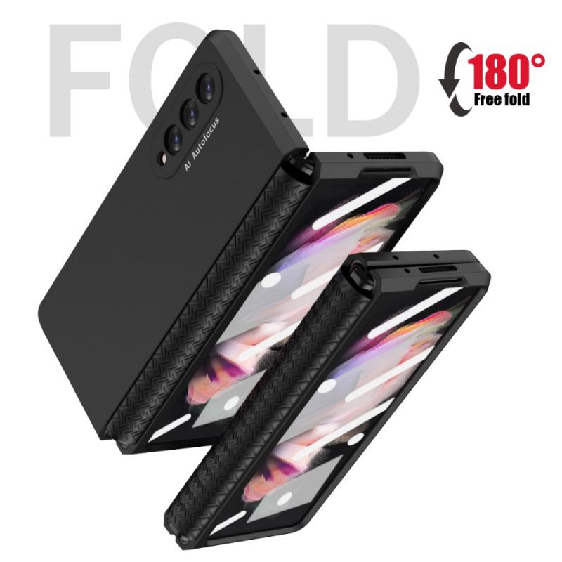 Capa Para Samsung Galaxy Z Fold 3 5G Com Protetor De Tela E Dobradiça