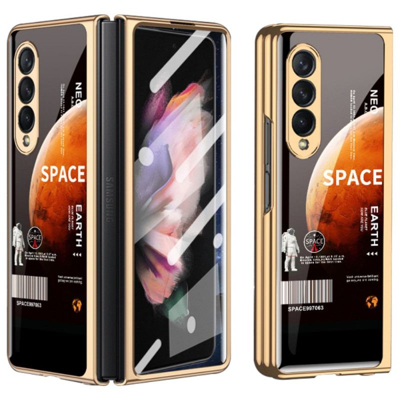 Capa Para Samsung Galaxy Z Fold 3 5G Com Protetor De Tela Espacial