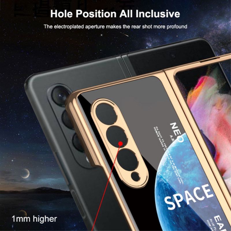 Capa Para Samsung Galaxy Z Fold 3 5G Com Protetor De Tela Espacial