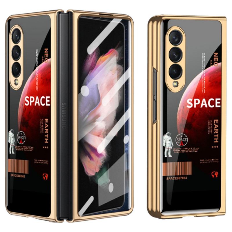 Capa Para Samsung Galaxy Z Fold 3 5G Com Protetor De Tela Espacial