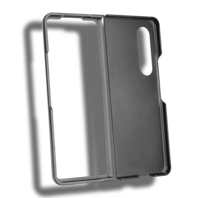 Capa Para Samsung Galaxy Z Fold 3 5G Couro Falso De Crocodilo