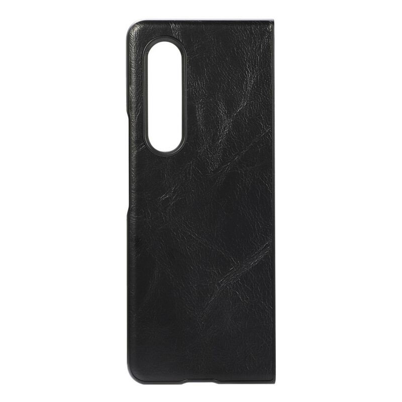 Capa Para Samsung Galaxy Z Fold 3 5G Couro Falso Premium