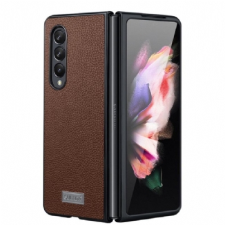 Capa Para Samsung Galaxy Z Fold 3 5G Couro Lichia Estilo Sulada