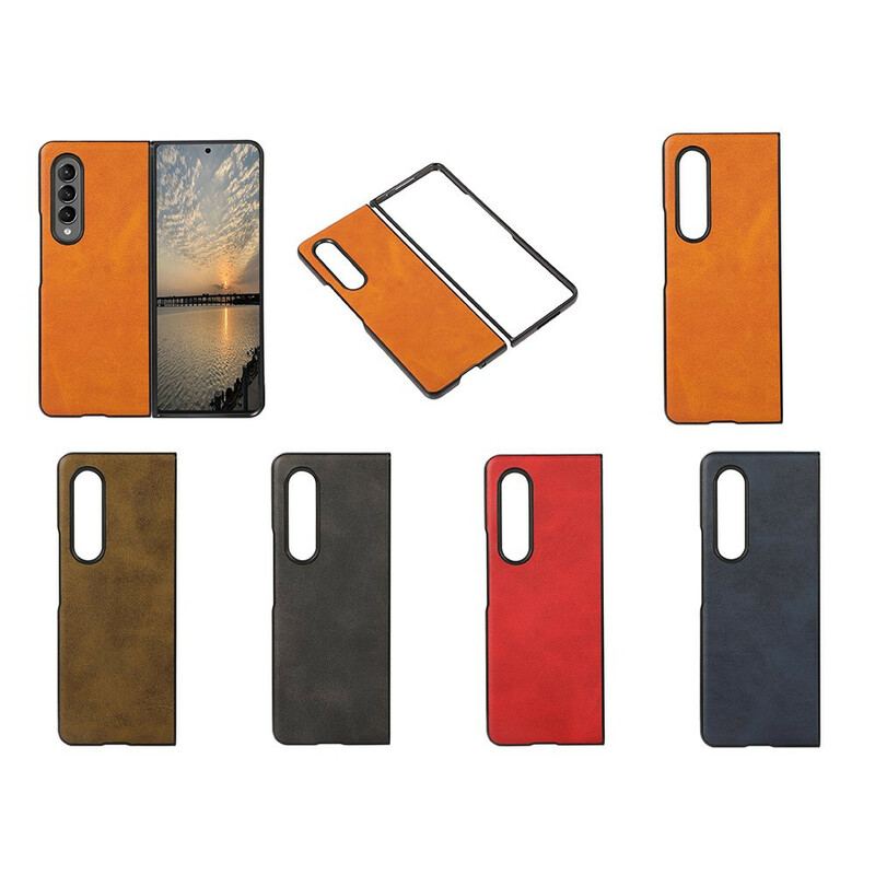 Capa Para Samsung Galaxy Z Fold 3 5G Couro Sintético