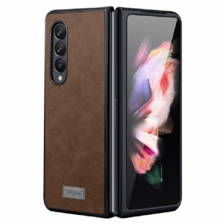 Capa Para Samsung Galaxy Z Fold 3 5G Couro Sintético Sulada