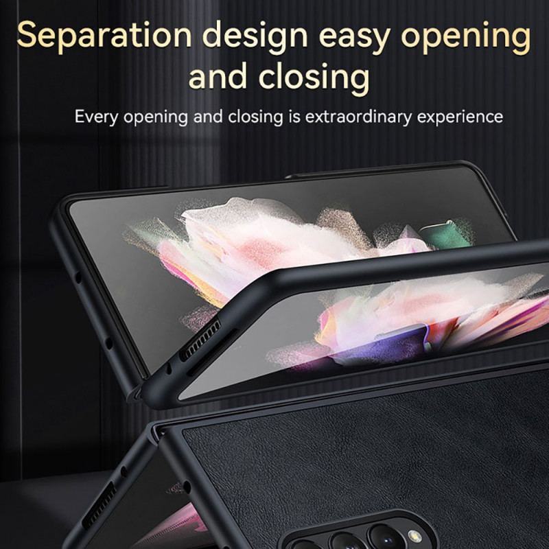 Capa Para Samsung Galaxy Z Fold 3 5G Couro Sintético Sulada