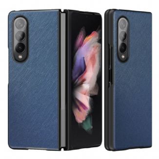 Capa Para Samsung Galaxy Z Fold 3 5G Couro Texturizado