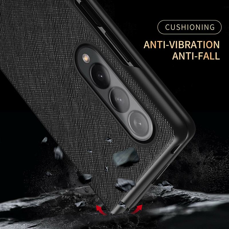 Capa Para Samsung Galaxy Z Fold 3 5G Couro Texturizado