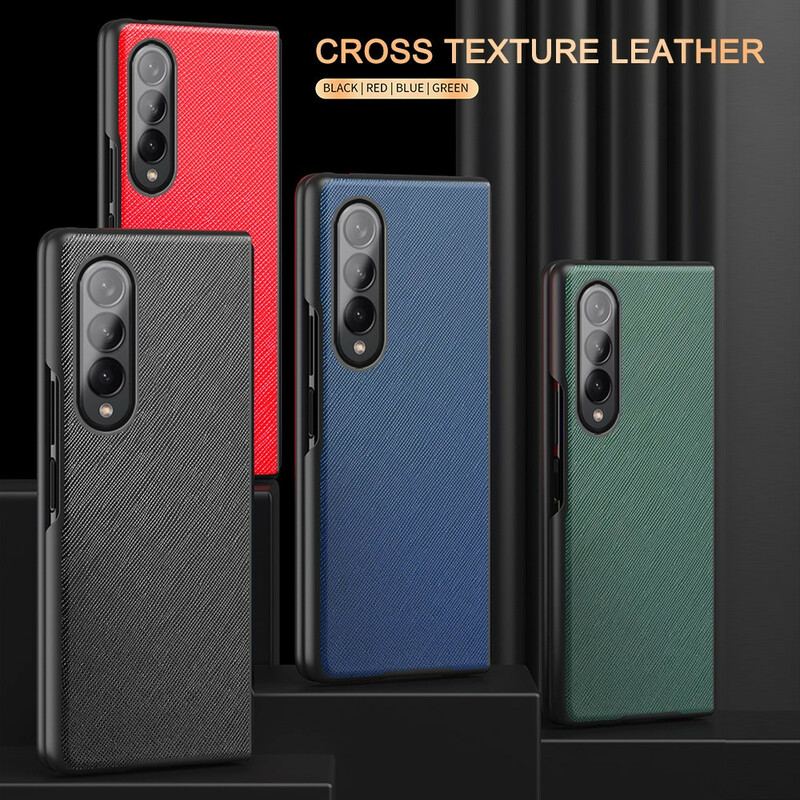 Capa Para Samsung Galaxy Z Fold 3 5G Couro Texturizado